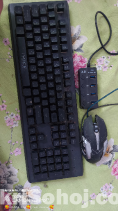 Keyboard,Mause,Usb Hub&Mause Pad